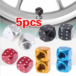 5 tk. Kuldse tooniga t&auml;ringurattaga auto veoauto rehvi ratta varre &otilde;huklapi tolmukorkide komplekt random mitmev&auml;rviline