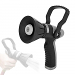 Tugeva t&ouml;&ouml;v&otilde;imega aiavooliku otsik k&otilde;rgsurve metallist veepihusti reguleeritavate kastmisrežiimidega must