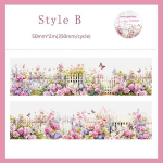 1Roll Garden Fence Series Esteetiline PET-teip Scrapbooking Dekoratsioon Kollaaž Ajakirjap&auml;evik Teetegemise kleebised Kirjatarbed