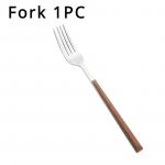 3tk roostevabast terasest s&ouml;&ouml;giriistade komplekt s&ouml;&ouml;gin&otilde;ude imitatsiooniga puidust k&auml;epidemega lauan&otilde;ude komplekt k&ouml;&ouml;k l&auml;&auml;ne nuga lusikas kahvel helehall v&auml;rv