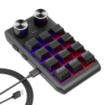 Programmeerimismakro Kohandatud 2 nupuga Bluetooth-klaviatuur RGB 12 klahviga kopeeri kleebi mininupp m&auml;nguklaviatuur mehaaniline kiirvahetuse makropad