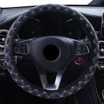 Kunstnahast auto roolikate universaalne 38cm auto roolirattad auto k&auml;epideme piduri katte kaitse rooliratta katted 1pc steering wheel cover