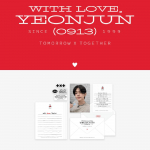 TXT armastusega YEONJUN kirjakomplekt
