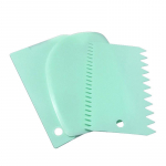 3 tk/komplekt taignaglasuur Fondant kaabits plastist koogi k&uuml;psetuskreemi modelleerimist&ouml;&ouml;riist heleroheline v&auml;rv