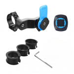 1 tk Quad Lock mootorratta telefonihoidik amortisaatoriga telefoni kronstein Vibratsiooni summuti iselukustus raputusvastane MTB juhtraua hoidik sinine