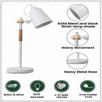 Skandinaavia stiilis metallist laualamp, moodne minimalistlik reguleeritav lamp