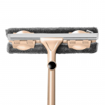 Pika k&auml;epidemega puhastushari aknapuhastusvahend klaasist kaabitsa teleskoopvarda p&ouml;&ouml;rlemispea koos puhastusega khaki