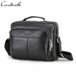 KONTAKT Crazy Horse Nahast meeste k&auml;ekott Vintage Man Crossbody kott k&auml;ekotid Suure mahutavusega meeste &otilde;lakotid kandekotid