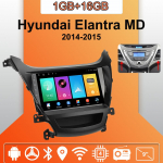 Android Carplay Autoraadio Hyundai Elantra MD 2014-2015 jaoks Multimeediam&auml;ngija Peak Unit Stereo GPS-navigatsioon BT WIFI 2+32GB 1+16GB