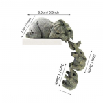 Emaelevant ja kaks poega rippuvad kaunistused kujukesed loomakuju 3-osaline komplekt kodu kaunistamiseks