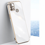 Moto G30 &uuml;mbrisele Moto G60 telefoni&uuml;mbrisele Motorola E20 E30 E40 G10 G20 30 luksusliku plaadistuse sirge pehme kaanega kaamera p&otilde;rutuskindel Coque For Moto G30