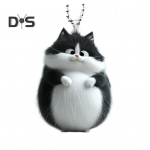 Kassi ripats tahavaatepeegliga auto sisekujundus auto sisekujundus akr&uuml;&uuml;list omap&auml;rane v&otilde;lu, lame 2D kassipoja ripats kingitus peres&otilde;pradele Cat