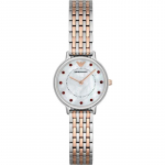 Emporio Armani Roostevabast terasest kvartsist naiste k&auml;ekell AR2515