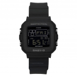 Casio Baby-G digitaalne vaigust rihmaga musta numbrilauaga kvartsk&auml;ekell BGD-10-1 100M naistele must