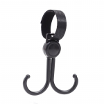 1 tk P&ouml;&ouml;rake 360 ​​kraadi konks vankrikorv Korraldaja kott riidepuu konks jalutusk&auml;ru jaoks Ostukorv Konksud Beebi jalutusk&auml;ru tarvikud