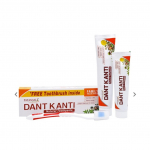 Hambapasta DANT KANTI Looduslik 200g + 100g + hambahari Looduslik Pere V&auml;&auml;rtuspakend 1 unit