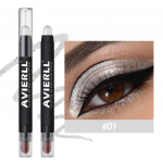 Metallic Shimmer Eyeshadow Stick Veekindel kauap&uuml;siv lauv&auml;rv Cream Champagne & Brown Eye Pencils Mitmeotstarbeline lauv&auml;rvipliiats Highlight silmapliiats 1#
