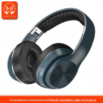 Tipptasemel metallist kokkupandav juhtmevaba spordi Bluetooth-peakomplekt sinine