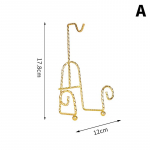 S&auml;ilitusriiul Luksuslik teetassi ja alustassi kuvariiul metallist kohvi-tee tassikomplektid kohvi hoiukarp Lihtne, sobib kandiku tee jaoks C