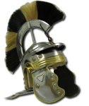 Rooma Gallia kiiver - Must/valge hari - 18 gabariidist teras Kingitus Cosplay LARP-i jaoks gray