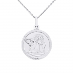 LEA &; ARTHUR - "ANGEL MEDALLION" laste ripats - roodiumiga kaetud 925 Sterling Silver