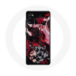 Coque Maniacase pour Samsung Galaxy S20 Demon Slayer Tanjiro Nezuko Attaque Combat
