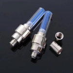 SY03982-Lot de 2 lampe LED Clignotante pour valve de pneumo canure roues de v&eacute;lo moto, Bleu