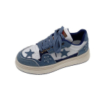 Denimsinised T&auml;hega Tennised Naistele Luksuslikud Tennisejalatsid Patchwork Trendikad Naiste Vabaajajalatsid Paks P&otilde;hi Naiste Korterjalatsid Uus 35