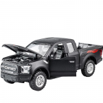1/32 Ford Raptor F150 Suure Ratta Sulamist Valatud Auto Mudel Heli ja Valgusega T&otilde;mmatav Auto M&auml;nguasjad Lastele J&otilde;ulukingitused must