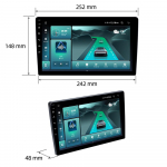 2 dini universaalne juhtmevaba autoraadio Carplay Android Auto 10-tolline GPS-navigaator multimeediumipleier Wi-Fi FM BT autostereo 4-core 2GB+32GB