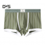 Bokseri aluspesu 3D r&auml;tsepat&ouml;&ouml; U kumerad kotid Hingavad elastsed Slim Fit Bokserid Triibuline Print Mugavad hingavad l&uuml;hikesed p&uuml;ksid Alusp&uuml;ksid XL tumehall v&auml;rv