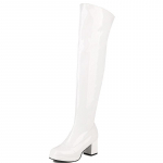 Moodsad t&otilde;mblukuga &uuml;le p&otilde;lve ulatuvad k&otilde;rged saapad Naiste kingad 2024. aasta talveplatvormiga pikad saapad Seksikad punased mustad rohelised peokingad Daamile suured 39 valge