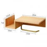 Salvr&auml;tikuhoidja Salvr&auml;tikarbis T&auml;ispuit Tualettpaberihoidja Puurimiseta Seinale paigaldatav Hoiukarp Hoiuriiul Vannitoatarvikud