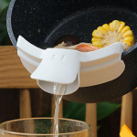 Mahavalgumisvastased k&ouml;&ouml;gin&otilde;ud potid ja pannid &uuml;marate servadega deflektor Duckbill vedeliku suunaja tila supivalamismasin K&ouml;&ouml;gividinad kollane