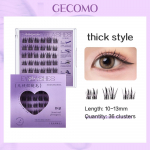 GECOMO varreta liimivabad ripsmed, poolvedel kleepriba, naturaalsed v&otilde;luvad silmaripsmed