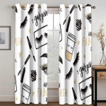 2 Paneeli 3D Digitaaltr&uuml;kk Armas Roosa Punane S&auml;delevad Ripsmed Silmad Roos Huuled T&uuml;druku Magamistuba &Otilde;hukesed Kardinad Printsessi Elutuba Akna jaoks 100W130H(CM)40x51in&Grommet Top