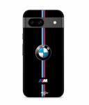 Coque - MANIACASE - Google Pixel 8a - Logo BMW - Silicone Souple - Couleur M