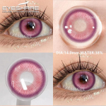 EYESHARE MADRID Cosplay Series Colored Contact Lenses for Halloween Eyes Makeup Pink Pupil Yearly 1pair