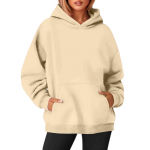 Naiste O-kaelusega pikkade varrukatega &uuml;hev&auml;rvilised džemprid Crewneck dressipluusid L beež