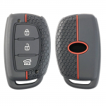 For Hyundai Santa Fe Accent I10 I20 I30 IX35 2013 2014 2015 silikoonist kaugjuhtimispuldi v&otilde;tmehoidja r&otilde;ngas keti korpuse kate Shell Protect 3 nuppu must