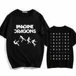 Imagine Dragons Loom Tour 2025 T-s&auml;rk l&uuml;hikeste varrukatega puuvillased meeste/naiste s&auml;rgid, kvaliteetsed pehmed unisex t&auml;navar&otilde;ivad, hip-hop mood L