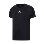 Jordan Logo &Uuml;mmargune kaelus Sirge l&otilde;ige L&uuml;hikesed varrukad T-s&auml;rk Meeste T-s&auml;rgid Must 892257-010 S