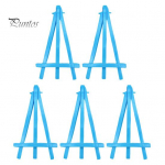 5 tk kolmnurkse molbertiga ministatiiv, laste kunstiekraaniga v&auml;ike erksate v&auml;rvidega joonistusmolbert, 15,5 cm plastikust joonistusmolbert taevasinine v&auml;rv