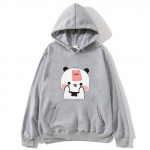Paar Bubu Dudu Pusad Kawaii Armas graafiline dressipluus Talvine naisteriided Pikkade varrukatega Pullover Fliis Naiste Topid R&otilde;ivad S