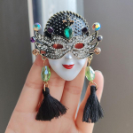 Face Alloy Corsage Ladies klaasist pross koos tarvikutega
