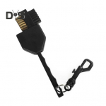 Kahekordse golfiharja puhastusvahend sisset&otilde;mmatava kattega Golfiklubi puhastushari vasest nailonist harjastega golfitarvikuga must