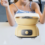 Puuvillakommi masin Kommi valmistaja USA pistik Madal m&uuml;ratase 500W T&otilde;hus Kaasaskantav perepeoks S&uuml;nnip&auml;evaks helesinine v&auml;rv