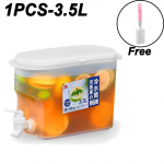 3,5-liitrine suure mahutavusega k&uuml;lma vee kann K&uuml;lma veekeetja kraaniga k&uuml;lmkapis J&auml;&auml;joogi jaotur, k&uuml;lmik ja kraan 3.5L