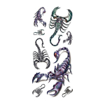 Arm Madu &Auml;mblik Skorpion Loom Veetransfer Veekindel t&auml;toveering kleebise n&auml;idis Spoofing &otilde;uduskomplekt 90*190MM