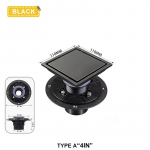 Ruudukujuline N&auml;htamatu Roostevabast Terasest P&otilde;randak&uuml;na Deodorant Pr&uuml;gifilter &Auml;ravool Du&scaron;ip&otilde;randa &Auml;ravool Vee Filter Vannitoa Tarvikud